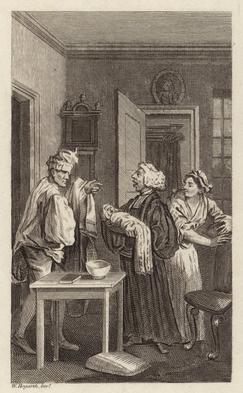 Una scena da Tristram Shandy da William Hogarth