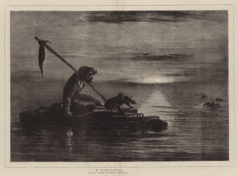 Un naufrago da William James Linton