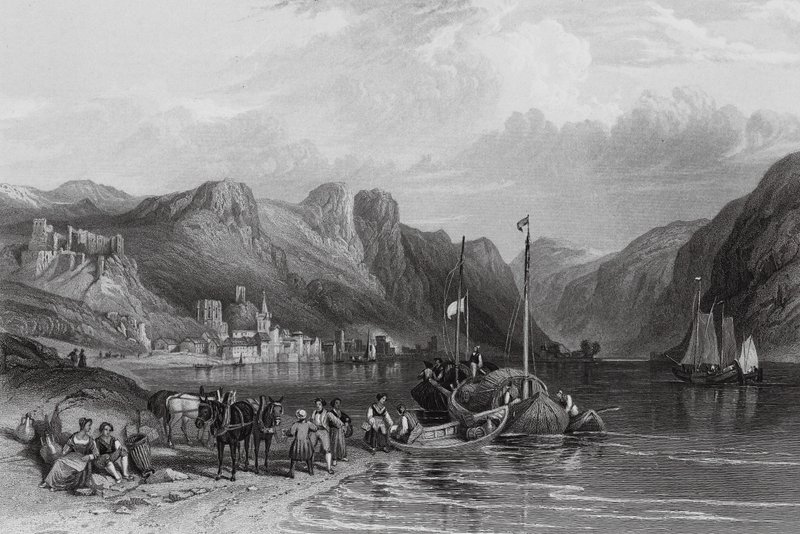 Bacharach, sul Reno da William Leighton (after) Leitch