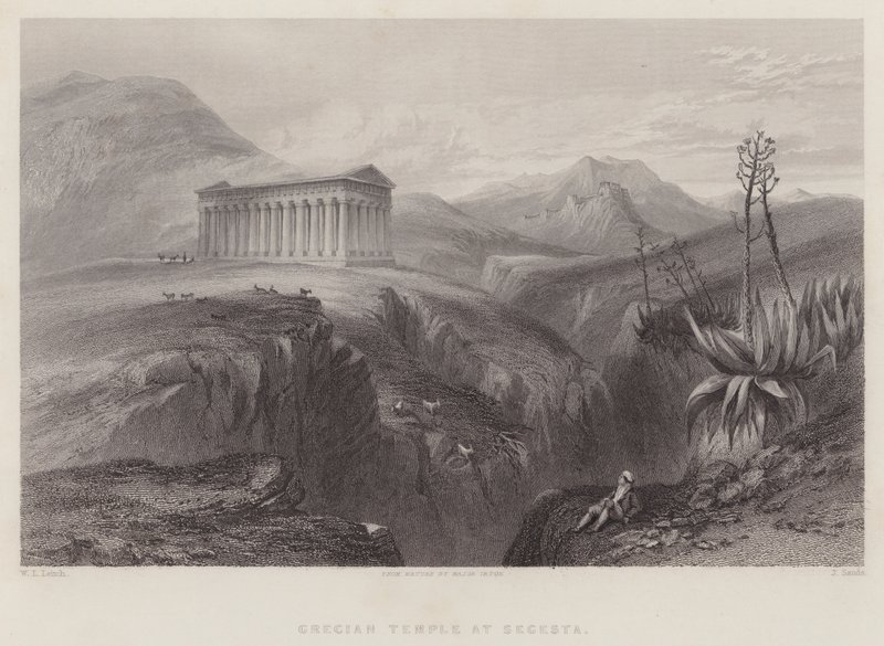Tempio greco a Segesta da William Leighton Leitch
