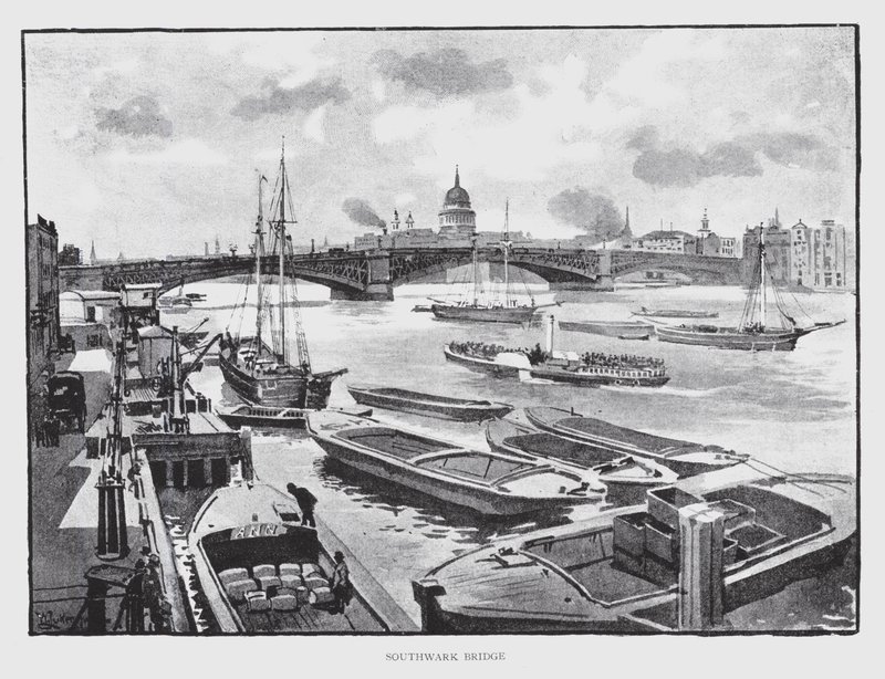 Southwark Bridge da William Luker