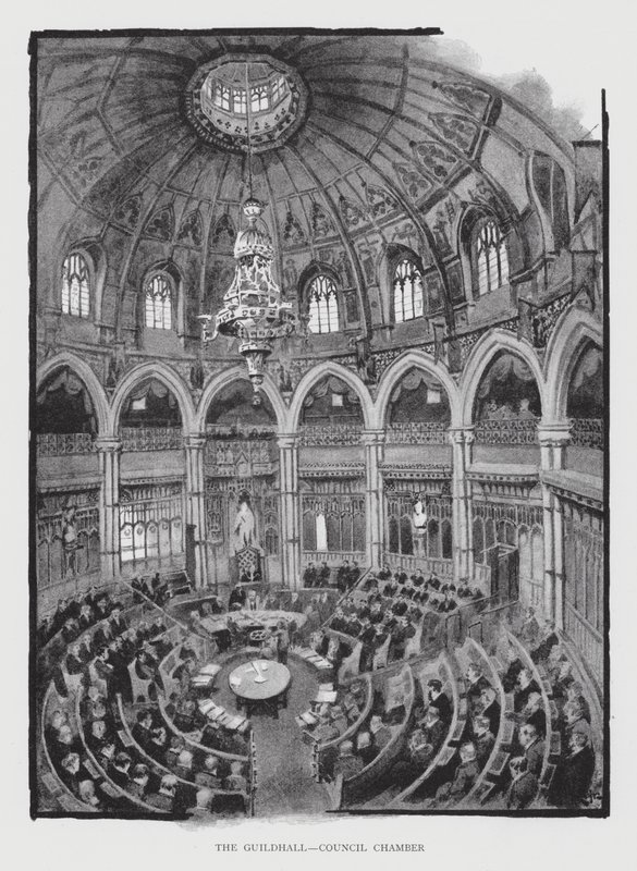 The Guildhall, Sala del Consiglio da William Luker
