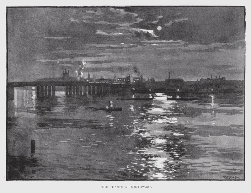Il Tamigi a Southwark da William Luker