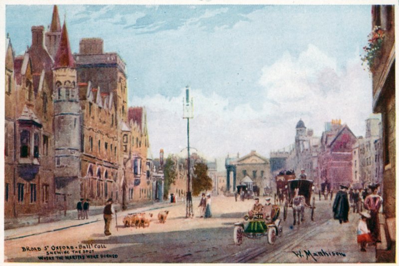 Broad St, Oxford, e Balliol College da William Matthison