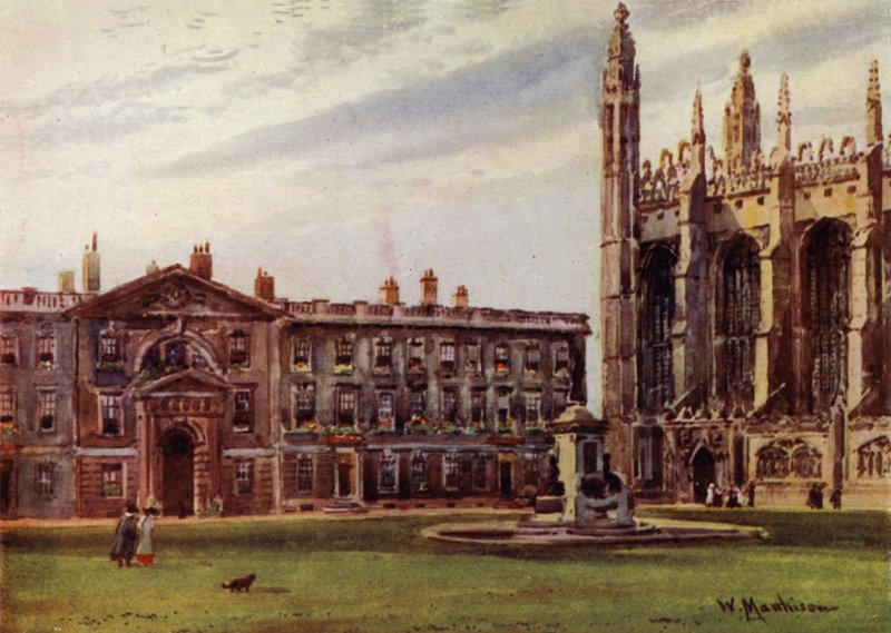 Cappella del Kings College e edifici dei Fellows da William Matthison
