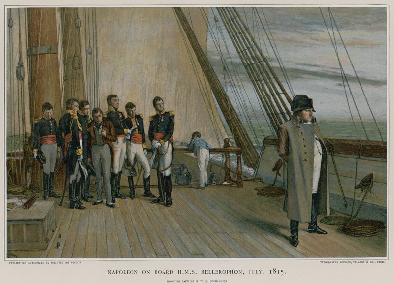 Napoleone a bordo della HMS Bellerophon da William Quiller Orchardson