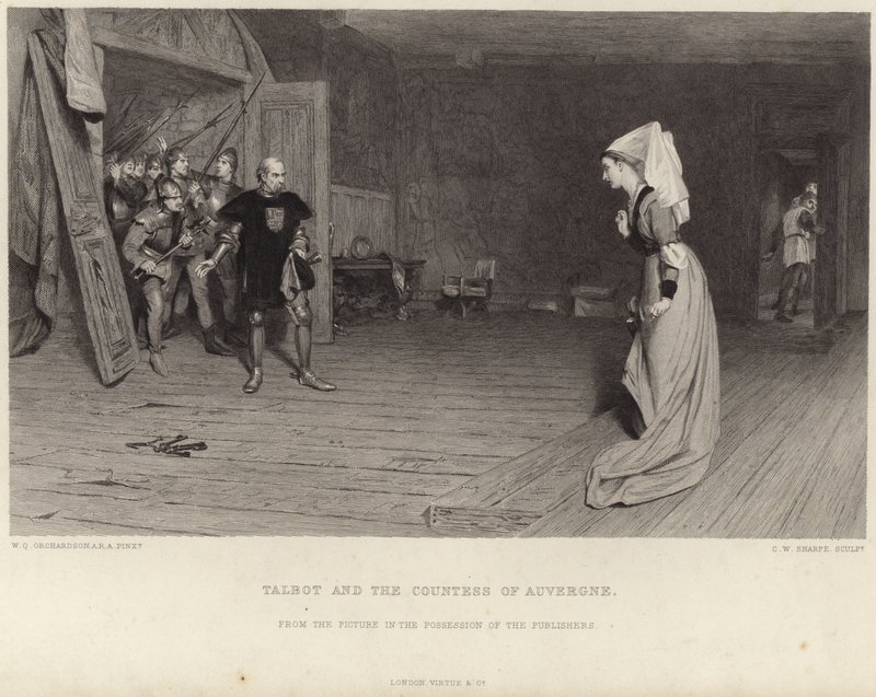 Talbot e la Contessa di Alvernia da William Quiller Orchardson