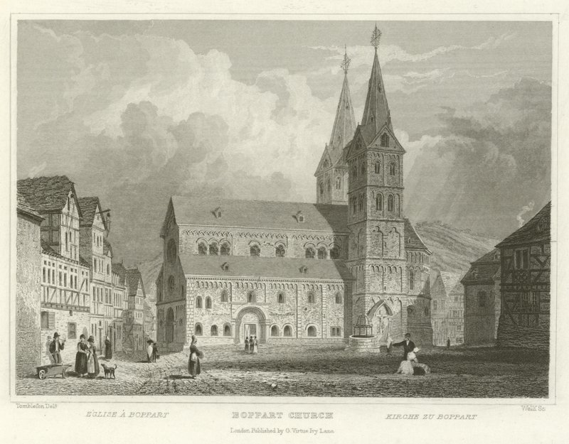 Chiesa di Boppart da William Tombleson