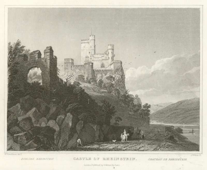 Castello di Rheinstein da William Tombleson