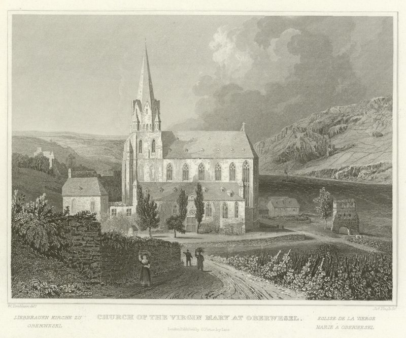 Chiesa della Vergine Maria a Oberwesel da William Tombleson
