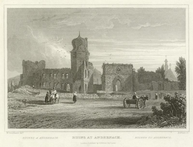 Rovine ad Andernach da William Tombleson