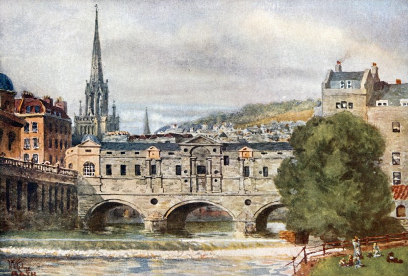 Bath, Pulteney Bridge da William Wiehe Collins