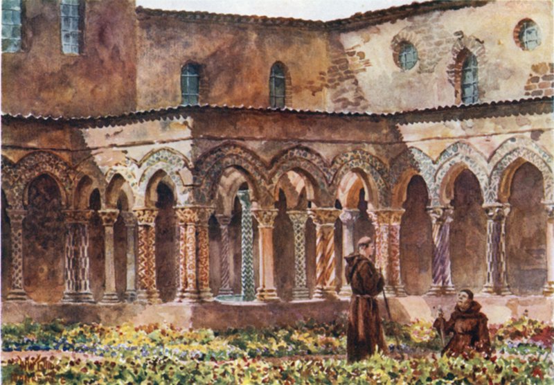 Monreale, i chiostri da William Wiehe Collins