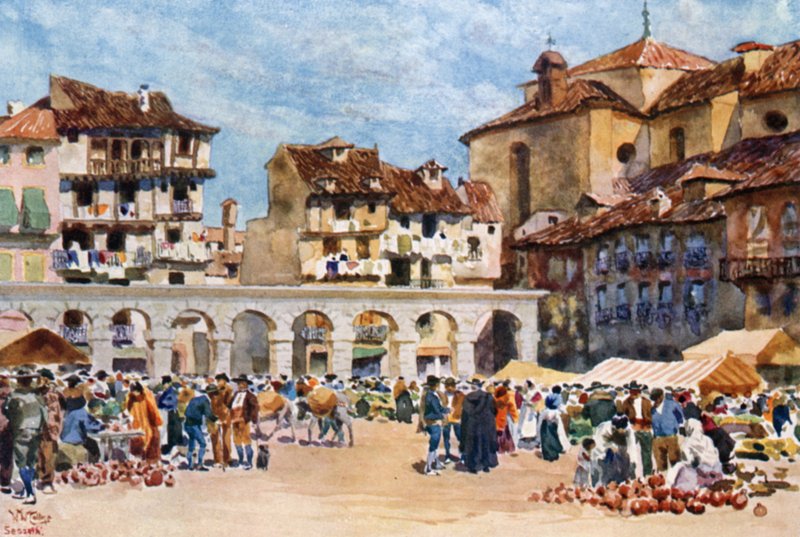Segovia, Plaza Mayor da William Wiehe Collins