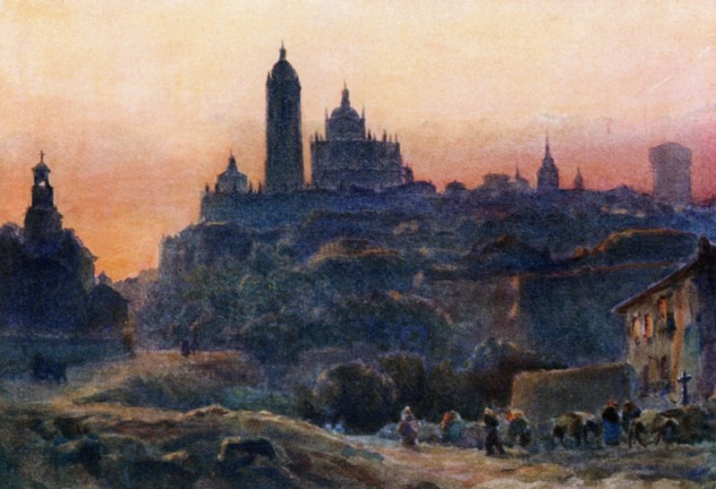 Segovia, al tramonto da William Wiehe Collins
