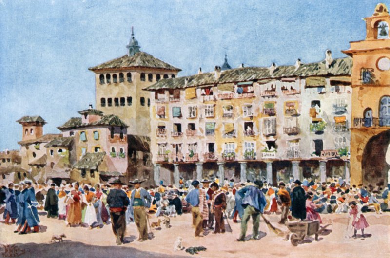Toledo, lo Zocodover da William Wiehe Collins