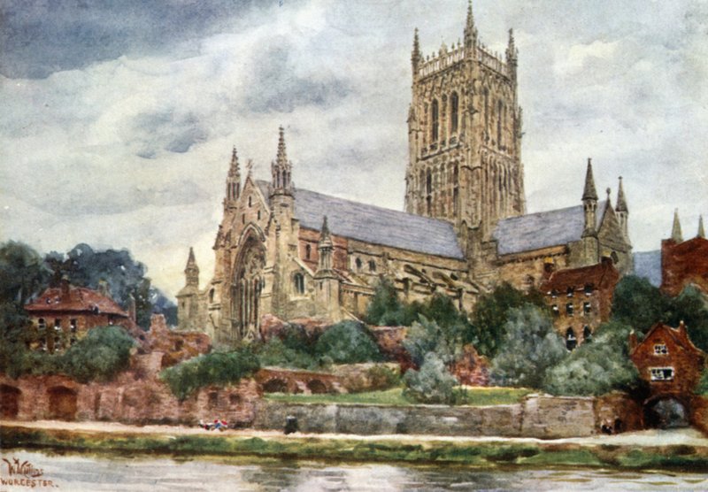 Worcester, la Cattedrale da William Wiehe Collins