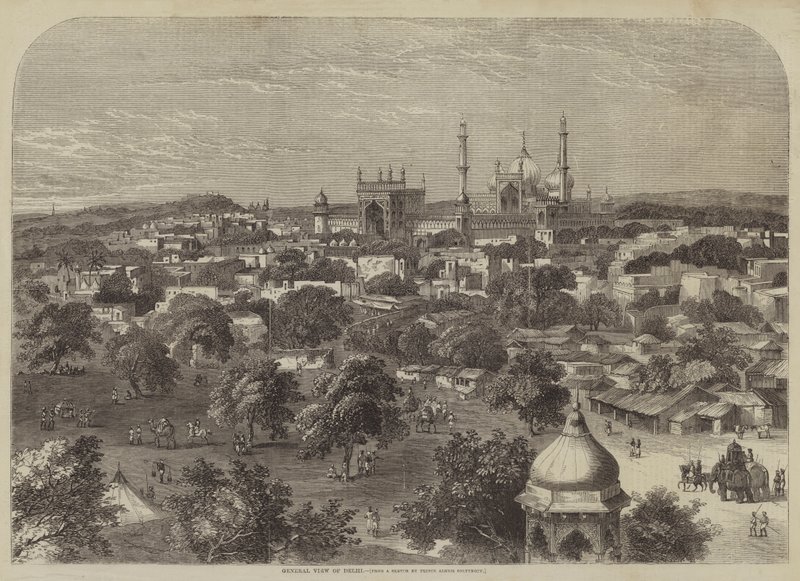 Veduta generale di Delhi da after A. Soltykoff