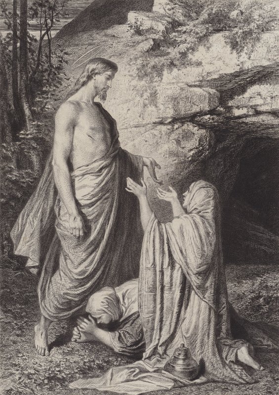 Gesù appare alle donne da after Albert Robida