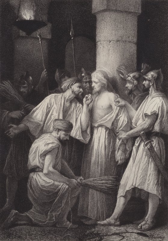 Gesù consegnato ai soldati da after Albert Robida