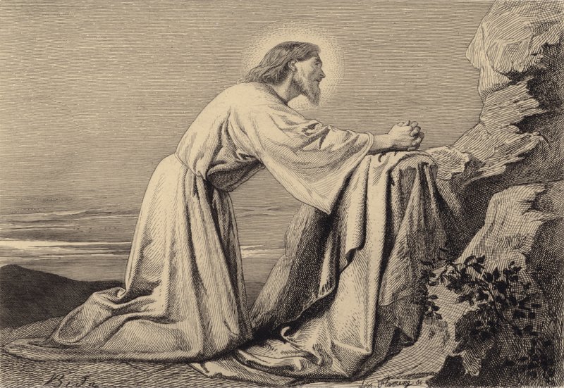 Gesù prega da after Albert Robida
