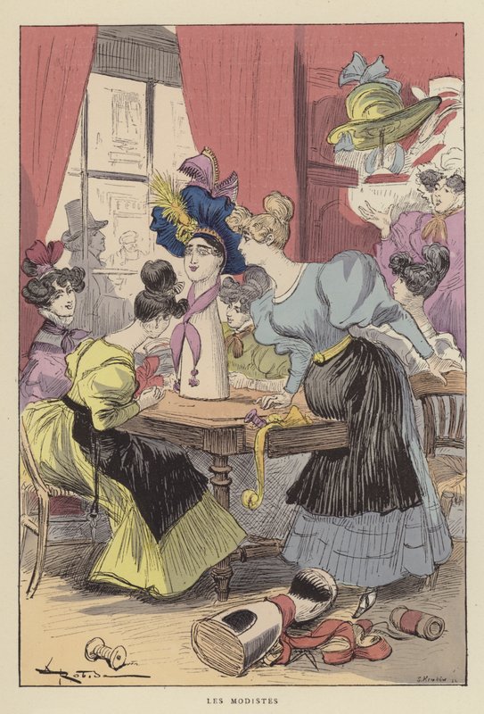 Le modiste da after Albert Robida