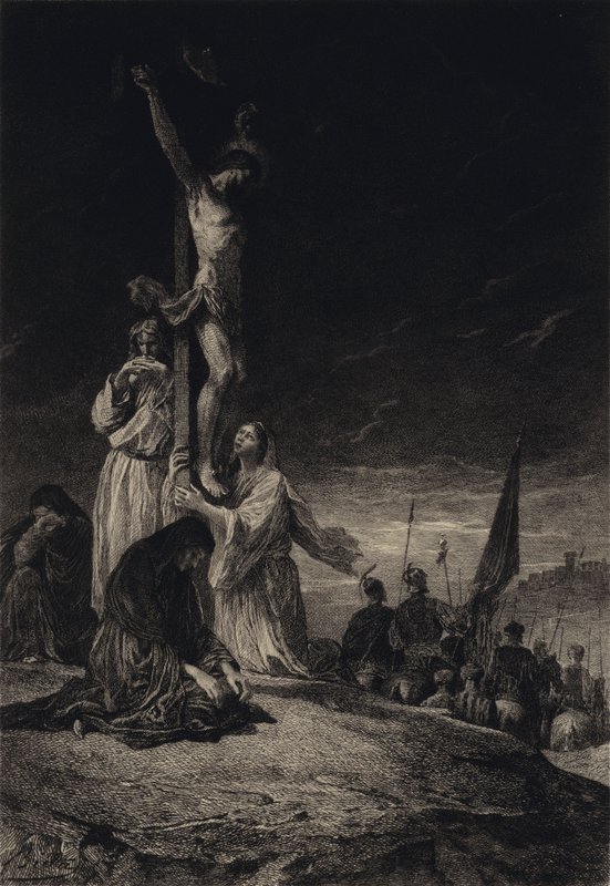 La crocifissione da after Albert Robida