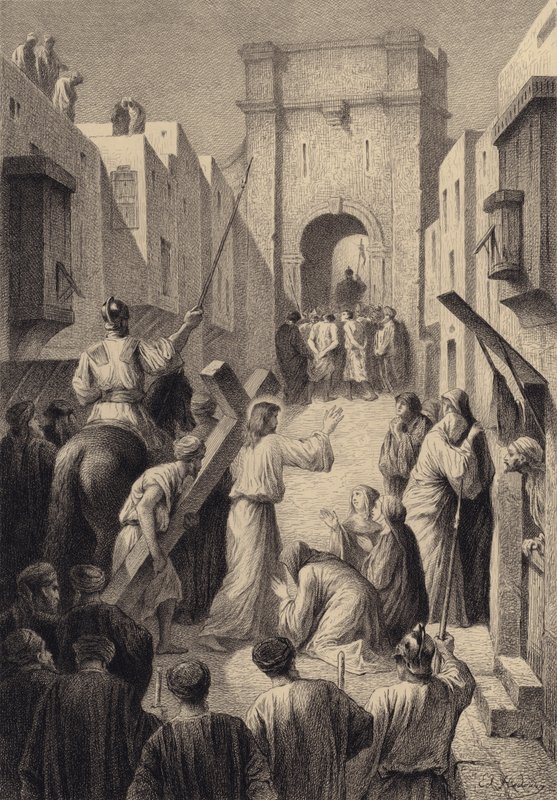 Le figlie di Gerusalemme da after Albert Robida
