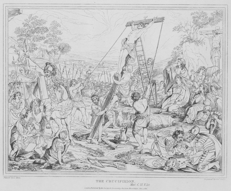 La crocifissione, Matteo da after Charles Le Brun