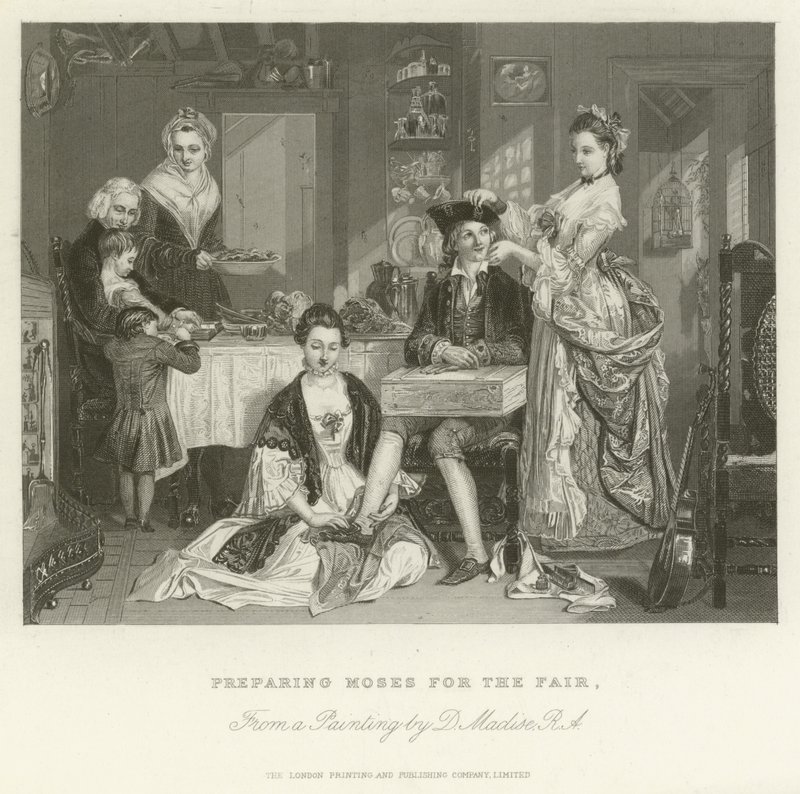 Preparare Mosè per la fiera da after Daniel Maclise