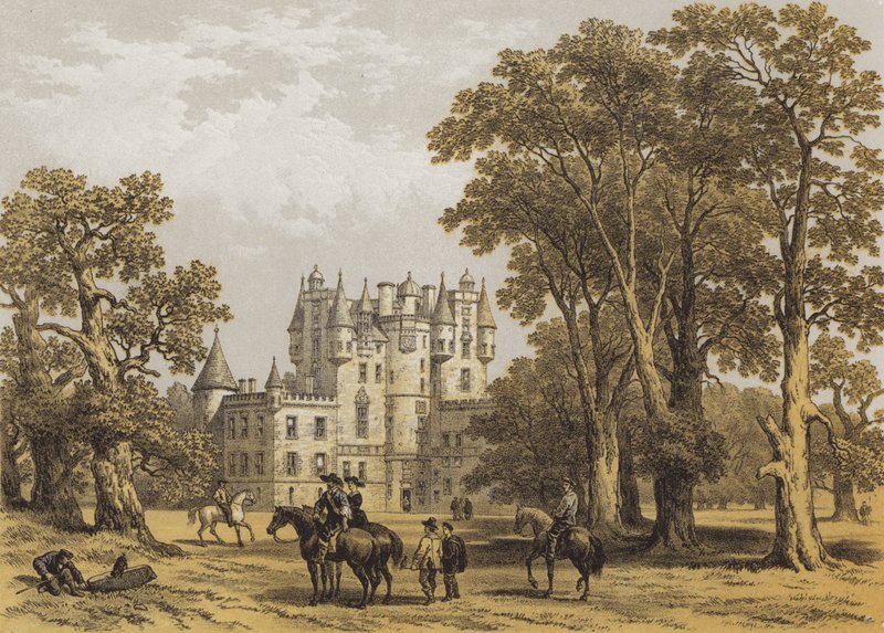 Castello di Glamis, Forfarshire da after George Cattermole