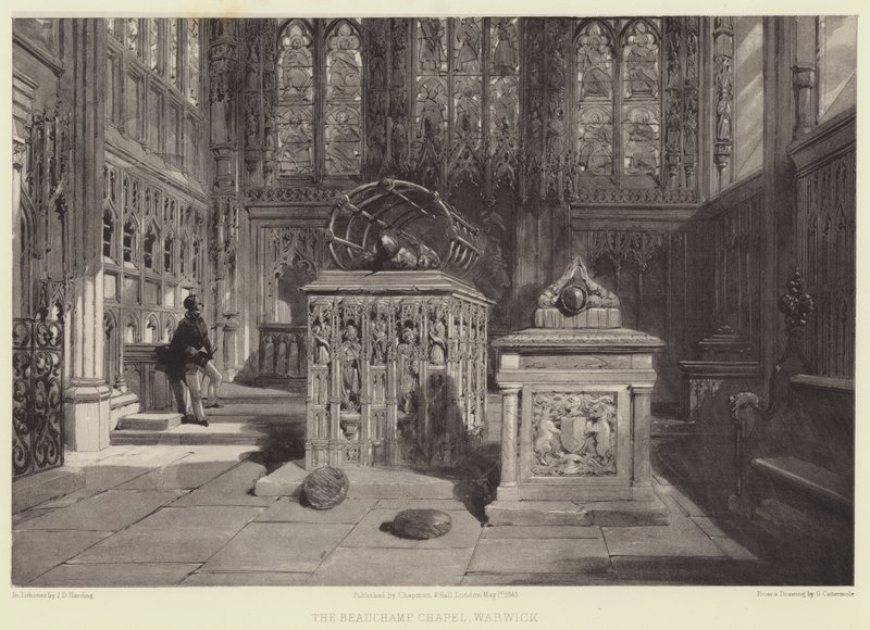 La Cappella Beauchamp, Warwick da after George Cattermole