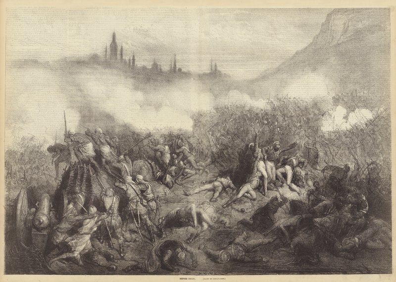 Davanti a Delhi da Gustave after Dore