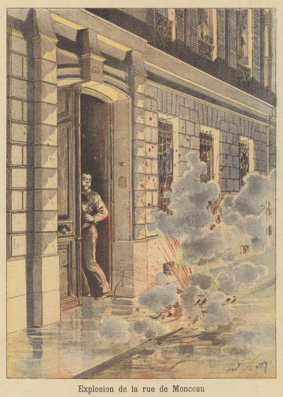 Esplosione in Rue de Monceau da after Henri Meyer