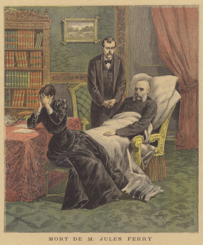 La morte di Jules Ferry da after Henri Meyer