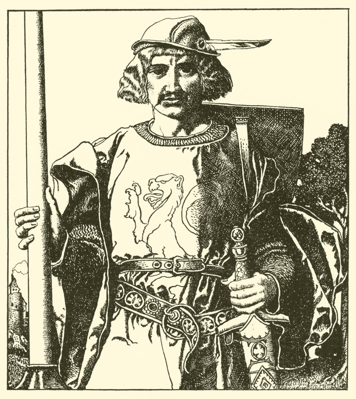 Sir Lionel di Britannia da after Howard Pyle