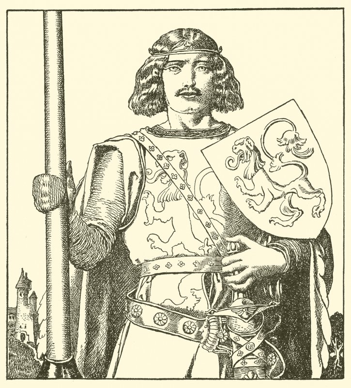 Sir Tristram di Lyonesse da after Howard Pyle