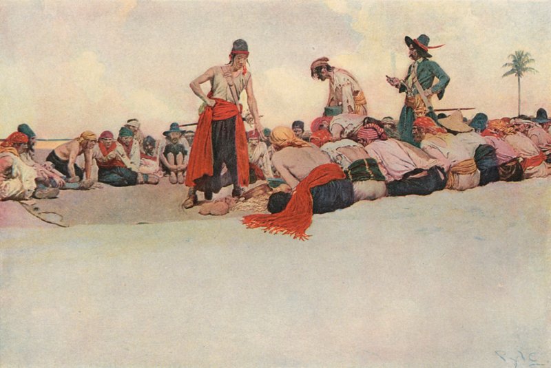 Così il Tesoro fu Diviso da after Howard Pyle