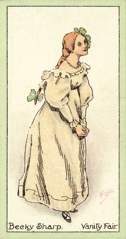 Becky Sharp, Vanity Fair (cromolitografia) da after Joseph Clayton Clarke