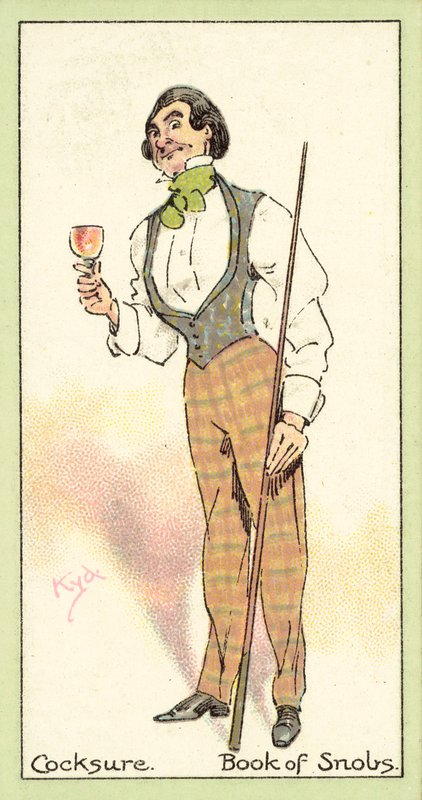 Cocksure, Book of Snobs (cromolitografia) da after Joseph Clayton Clarke