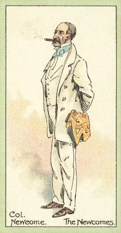 Colonnello Newcome, The Newcomes (cromolitografia) da after Joseph Clayton Clarke