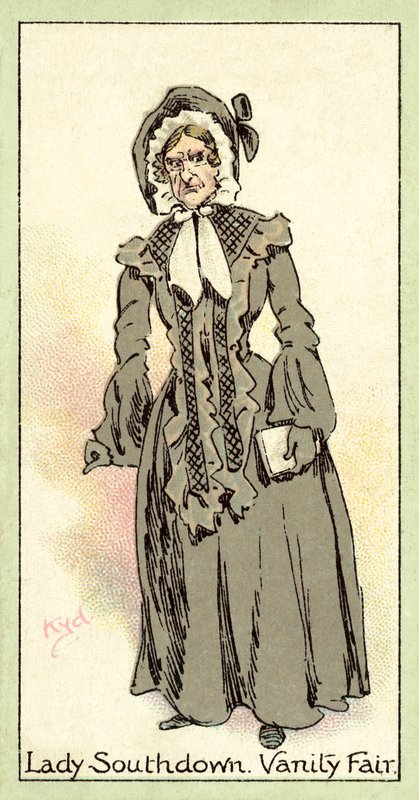 Lady Southdown, Vanity Fair (cromolitografia) da after Joseph Clayton Clarke