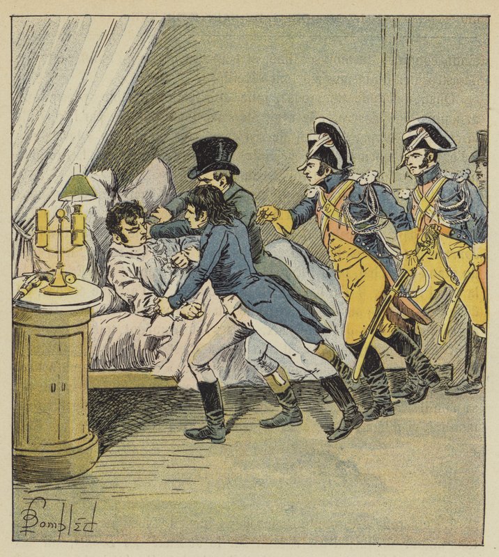 Arresto di Pichegru da after Louis Charles Bombled