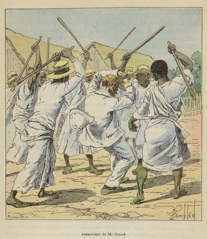 Assassinio di M. Grand da after Louis Charles Bombled