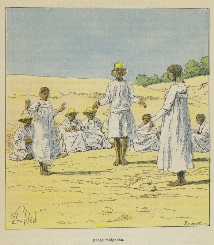 Danza malgascia da after Louis Charles Bombled