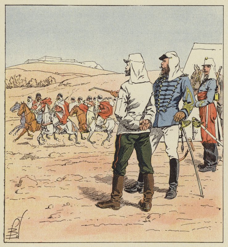 Il capitano Kouropatkine in Algeria da after Louis Charles Bombled