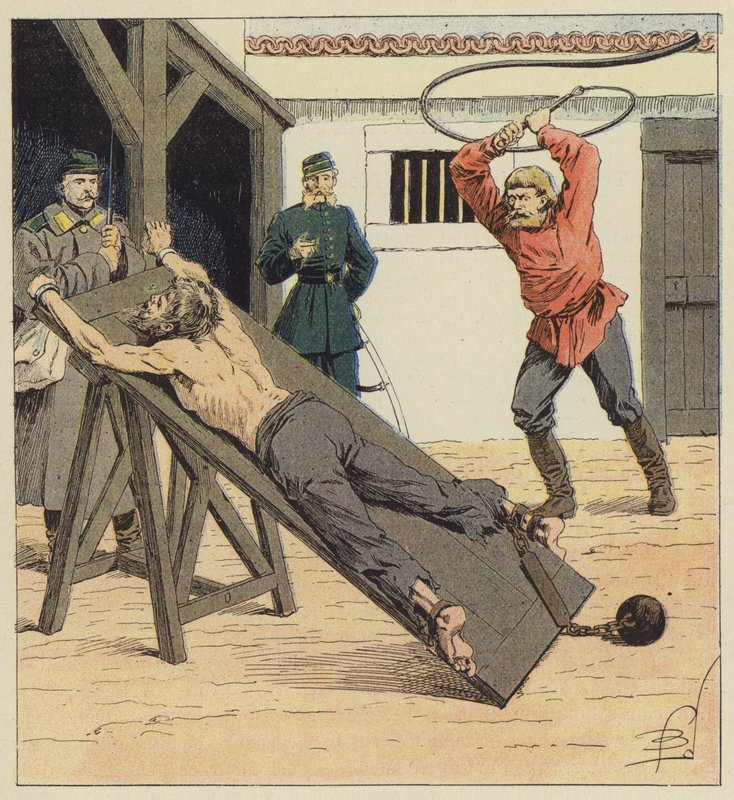 Il knout da after Louis Charles Bombled