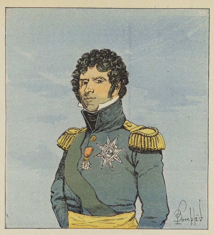 Il maresciallo Bernadotte da after Louis Charles Bombled
