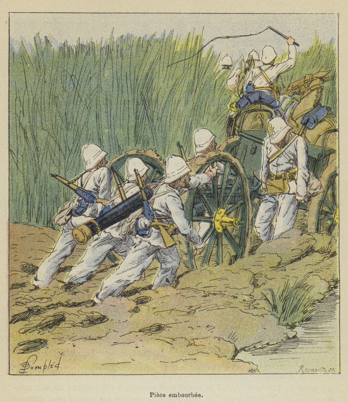 Pezzo impantanato da after Louis Charles Bombled