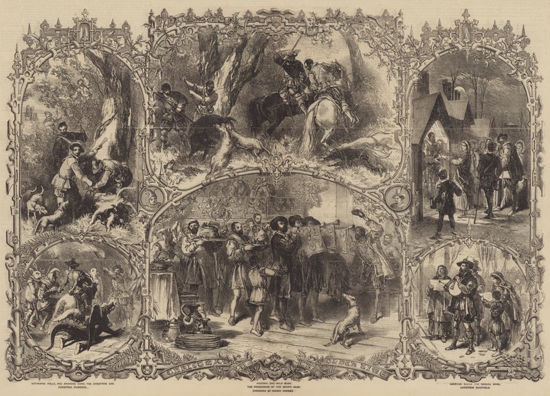 Natale nei tempi antichi da after Myles Birket Foster